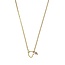 Ketting Toermalijn Edelsteen met Hartje Goudkleurig