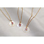 Ketting met Toermalijn & Schelp Goudkleurig