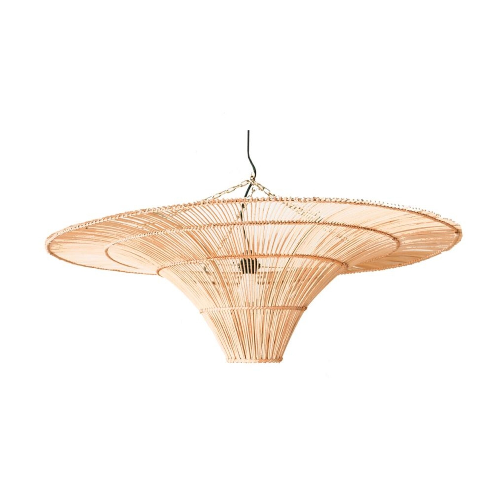 Bazar Bizar De Caiden Rotan Hanglamp - Naturel -XL
