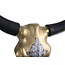 Laiba Wanddecoratie Buffel - 80x10x80 cm - Goud/Zwart - Metaal