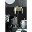 Tafellamp Maeve - 24x24x44,5 cm - Zilver - Glas/Metaal 
