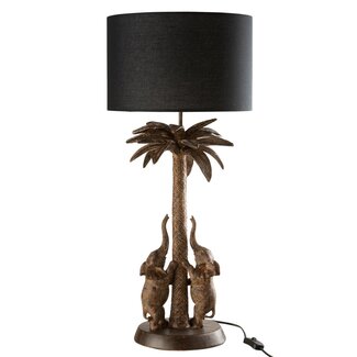 Vloerlamp Alfie Palmboom - ø33,5x74,5 cm - Bruin - Poly