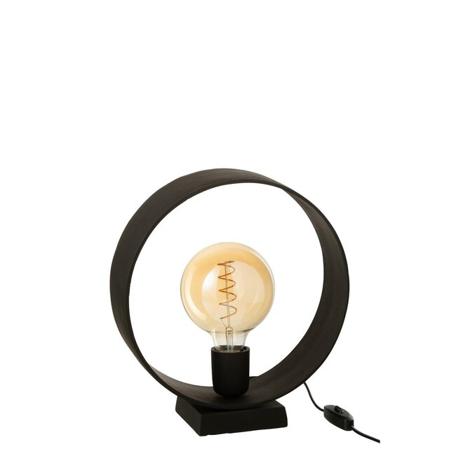 Tafellamp Molly - 29x10,5x32,5  cm - Zwart - Metaal