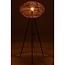 Vloerlamp Eve - 59x150,5 cm - Bruin/Zwart - Rotan/Metaal