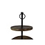 Molina Etagere - 36x36x60 cm - Bruin - Hout/Aluminium