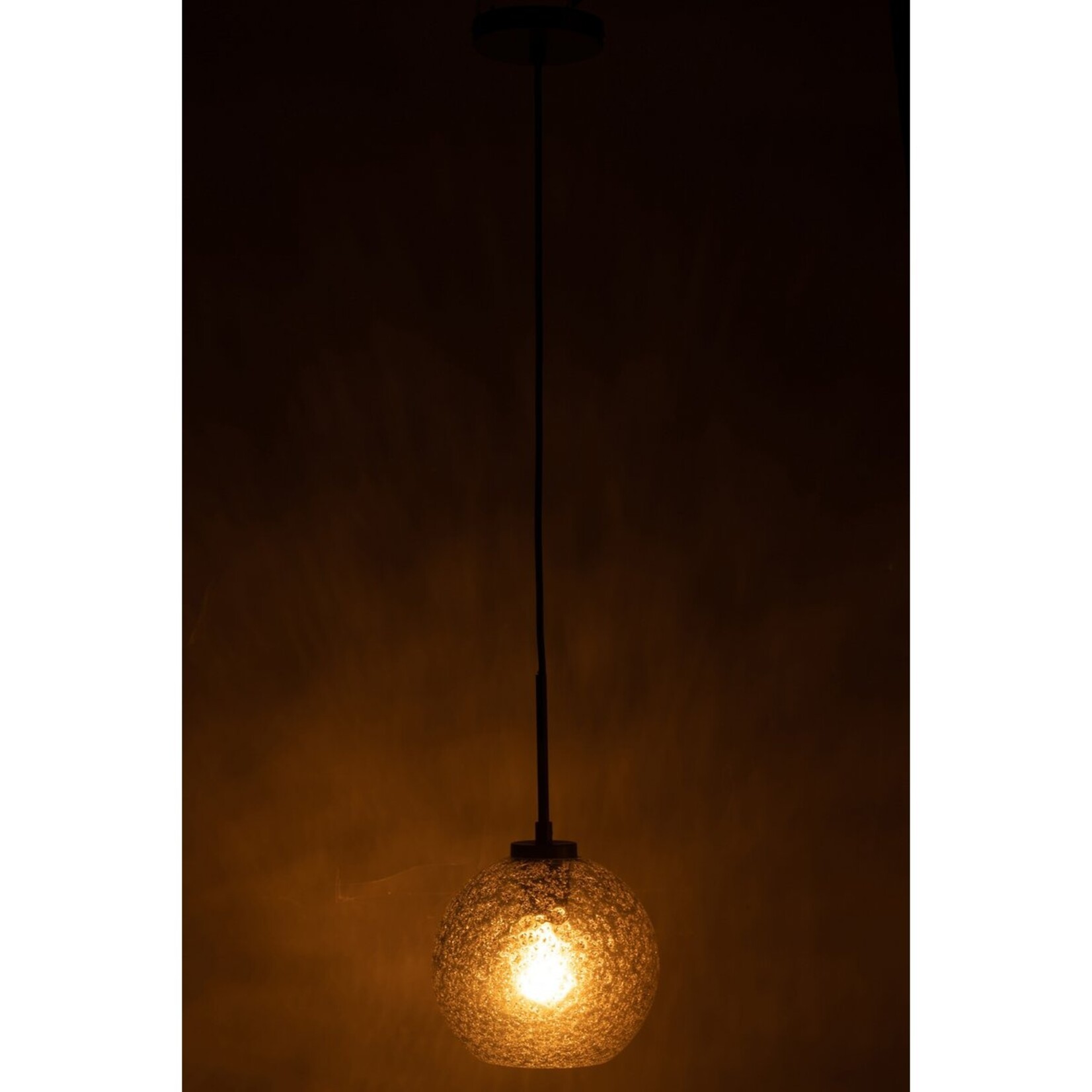 Bailey Hanglamp - ø21x21x162 cm - Grijs - Glas