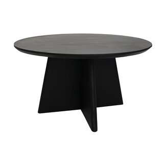 Alma Salontafel - 80X80X45 cm - Zwart - Mangohout