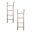 Decoratie Ladder Set van 2 - 6x50x150 cm - Naturel - Teak