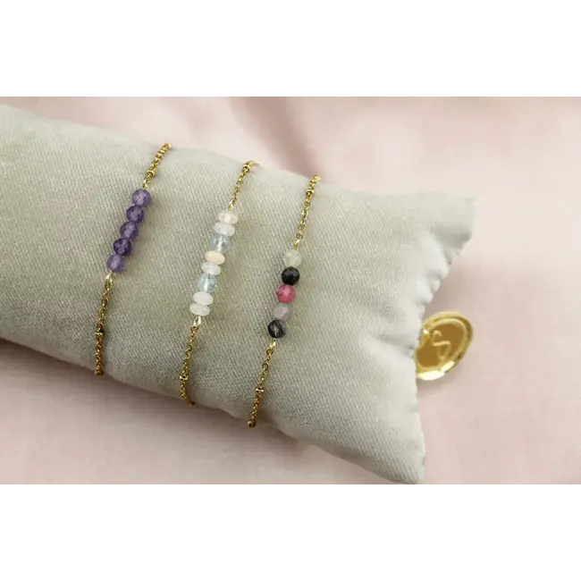 Armband met Amethist Steen - Subtiele Elegantie