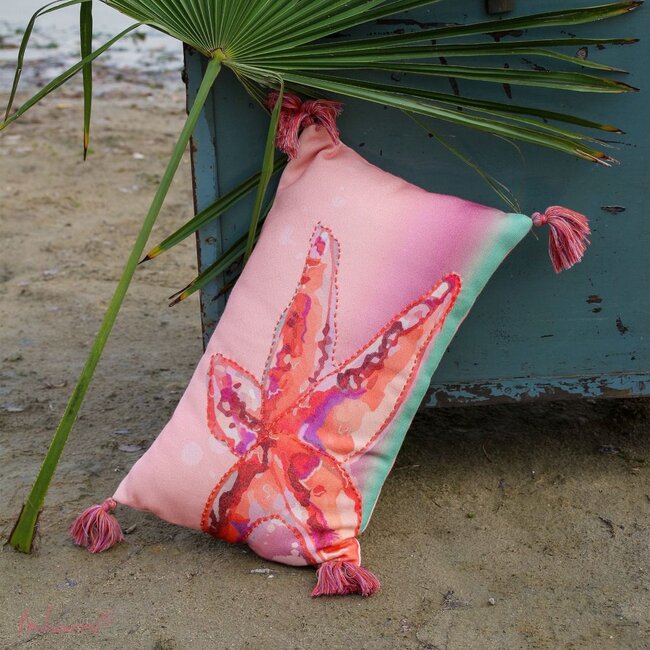 Imbarro Sierkussen Starfish - 30x50cm - Multi - P.E.T. Gerecycled Plastic