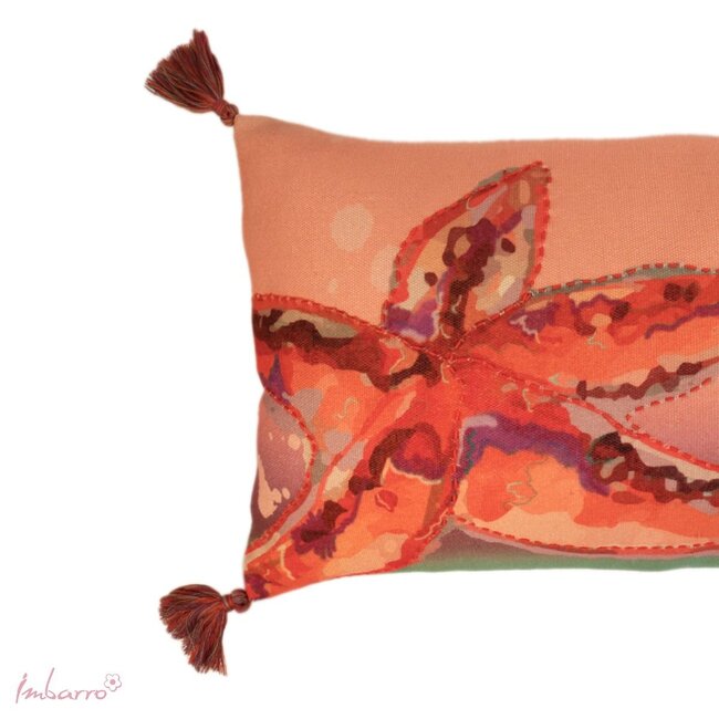 Sierkussen Starfish - 30x50cm - Multi - P.E.T. Gerecycled Plastic