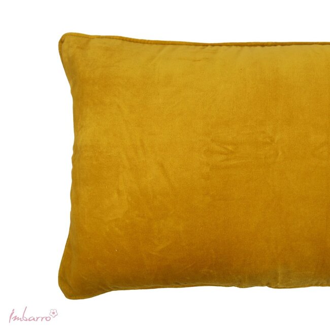 Imbarro Sierkussen Lala P - 40x60cm - Yellow - Katoen/Velvet