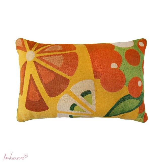 Imbarro Sierkussen Mandarine - 40x60 cm - Oranje - Katoen/Polyester