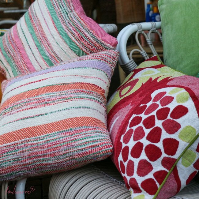 Sierkussen Melograni - 40x60 cm - Roze - Katoen/Polyester