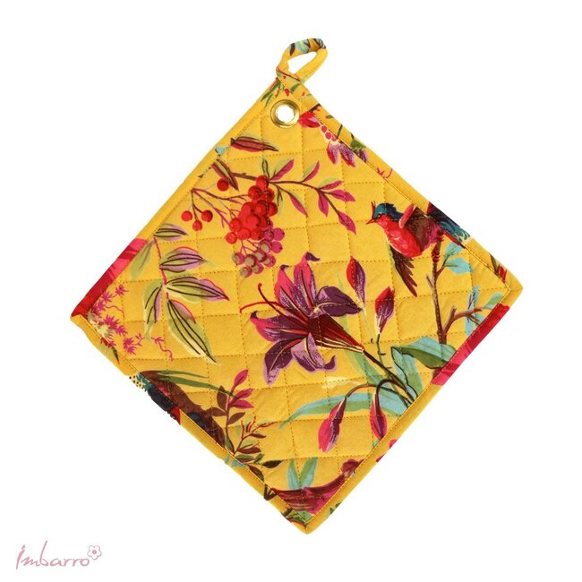 Pannenlappen Paradise - Set van 2 - Canary - Katoen