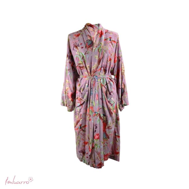 Imbarro Kimono Royal Paradise - One Size - Lila - Viscose
