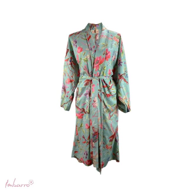 Imbarro Kimono Royal Paradise - One Size - Lagoon - Viscose