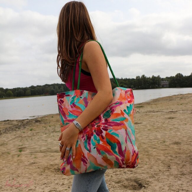 Imbarro Shopper Anemone - Multi - Katoen