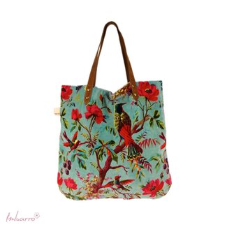 Imbarro Shopper Paradise L - Lagoon - Katoen/Velvet