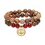 Armband Set met Unakiet - Jaspis/Carneool