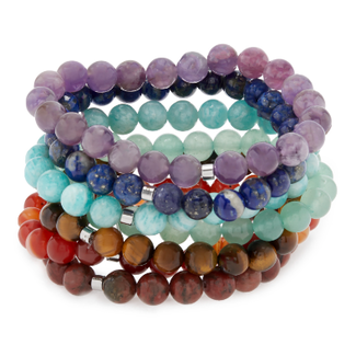 PuurSpirits Set van 7  Chakra Armbanden - Energie van de 7 Chakra's