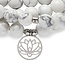 Mala Armband met 108 Howliet Kralen -  Lotus Bedel