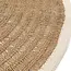 Bazar Bizar Het Seagrass & Katoen Rond Tapijt - Naturel Wit - 150