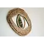 De Raffia Eye Spiegel - 70x5x40cm - Naturel 