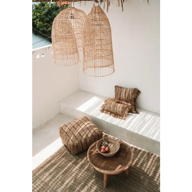 De Elba Hanglamp - 45x45x90cm - Naturel - Rotan