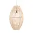 De Zuri Hanglamp/Vloerlamp - 35x35x60cm - Naturel - Rotan