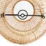 De Zuri Hanglamp/Vloerlamp - 30x30x48cm - Naturel - Rotan
