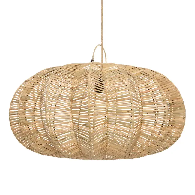 De Cerise Hanglamp - 72x50cm - Naturel - Rotan