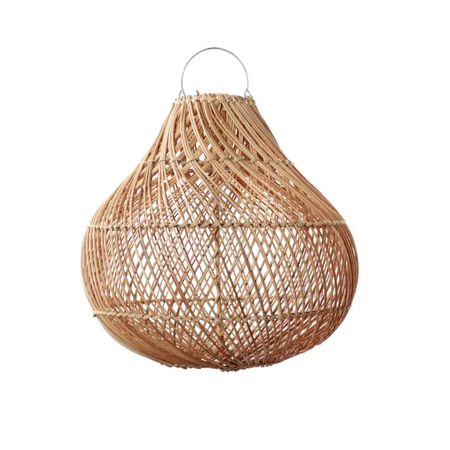 De Bottle Hanglamp - ø50x50cm - Naturel - Rotan