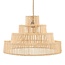 De Wedding Cake Hanglamp - 51x51x32cm - Naturel - Rotan