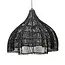 Rotan Hanglamp Kap Zwart - 60 cm | Whipped