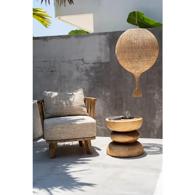 De Wonton Hanglamp/Vloerlamp - 50x80cm - Naturel - Rotan