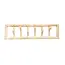 De Island Kapstok - 70x12x20cm - Naturel - Teakhout
