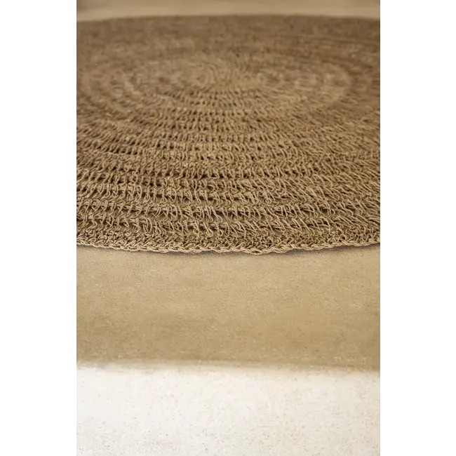 Het Seagrass Tapijt - ø100cm - Natural - Raffia/Sisal 