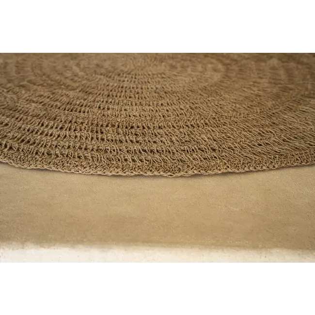 Zeegras Vloerkleed Rond - Naturel 100 cm