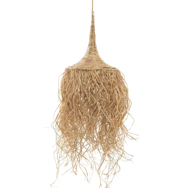De Honolulu Hanglamp - 70x70x150 cm - Naturel - Raffia/Rotan
