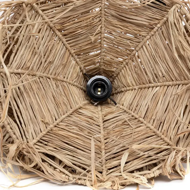 De Honolulu Hanglamp - 70x70x150 cm - Naturel - Raffia/Rotan