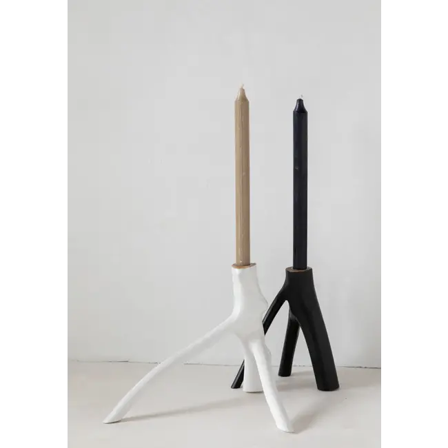 De Triple Twig Kaarshouder - Wit