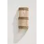De Jalal Applique Muurlamp - 25x15x50cm - Naturel - Rotan