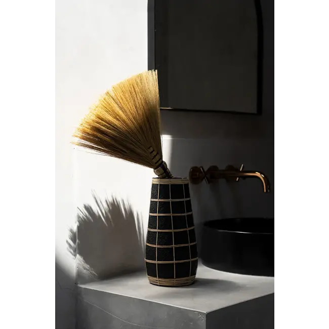 De Cutie Vaas - Zwart Naturel - L