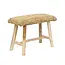 De Raffia Bank - 60x28x45cm - Naturel - Teakhout