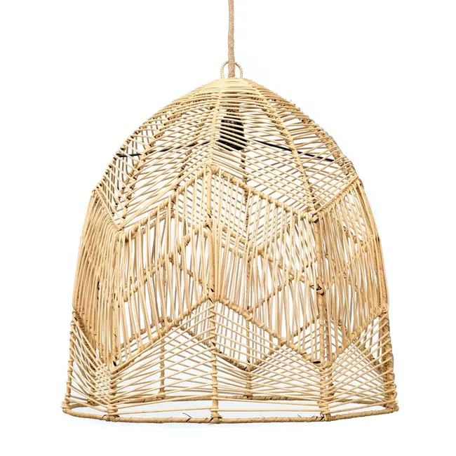 De Bala Hanglamp - 52x52x56 cm - Naturel - Rotan