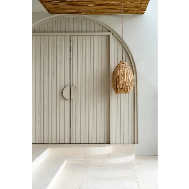 De Shaggy Hanglamp - 45x45x75cm - Naturel - Rotan