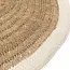 Het Seagrass & Katoen Rond Tapijt - Naturel Wit - 100