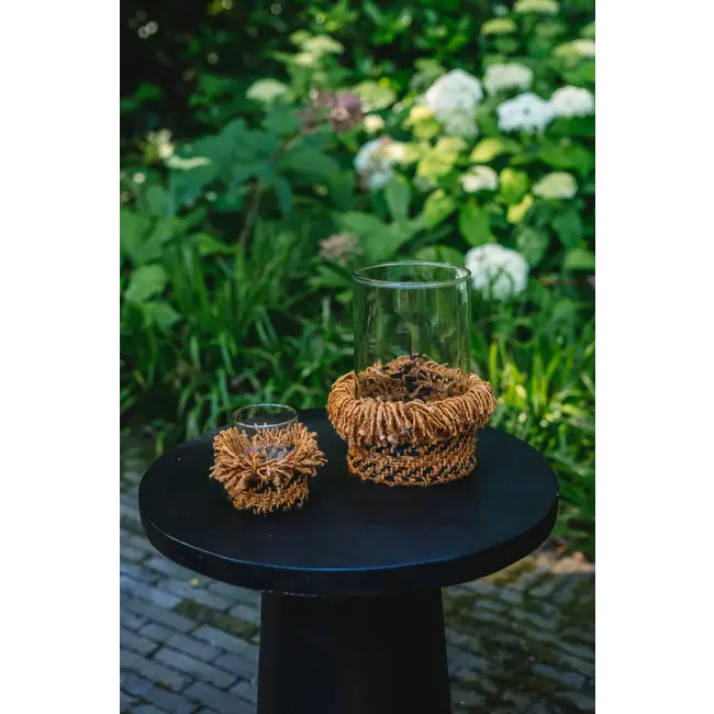 Kaarsenhouder - Kaneel Zwart- XXL