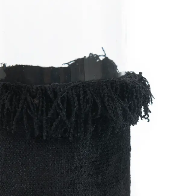 Kaarsenhouder - Zwart Velvet - XXL